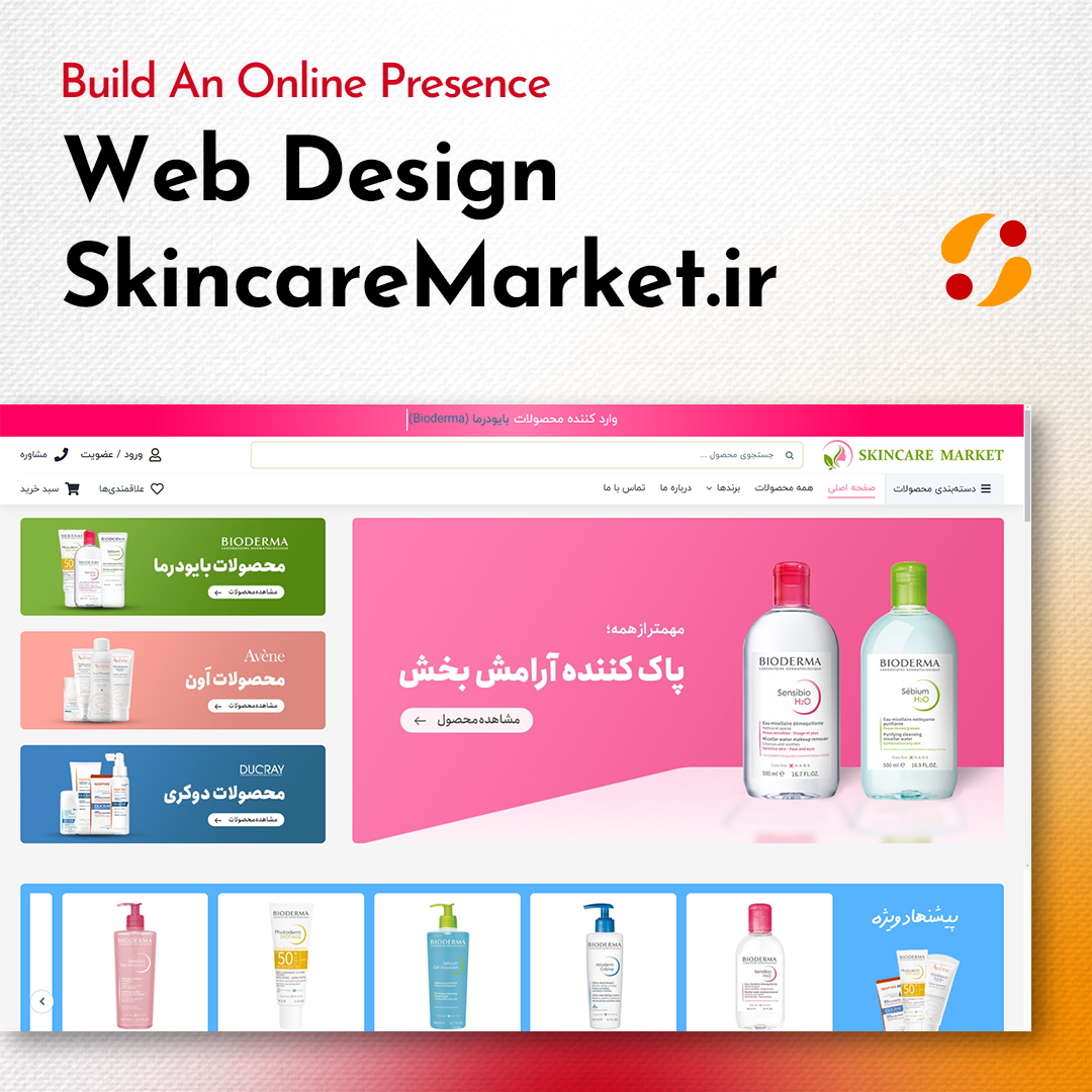 Web Design and SEO for SkincareMarket