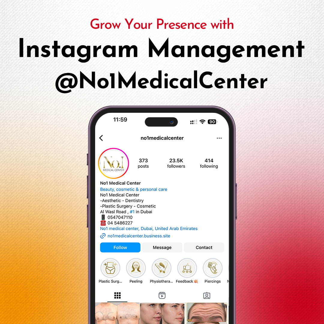 Instagram Account Management for No1MedicalCenter